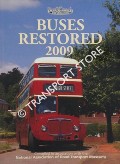 Book cover of Buses Restored  by National Association of Road Transport Museums 